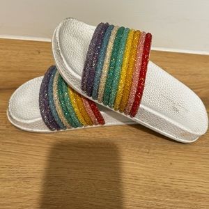 Rainbow slides girls size 1